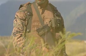 US Marine during perimeter watch, RIMPAC 2006