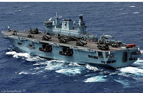 HMS Ocean underway