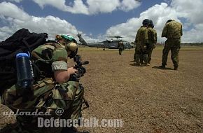 Boarding a HH-60H "Seahawk" helicopter - RIMPAC 2006