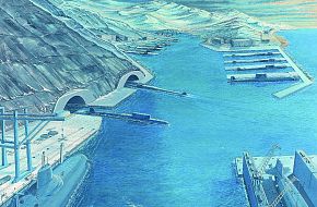 Soviet Ballistic Missile Submarine Base - Military Weapons Art