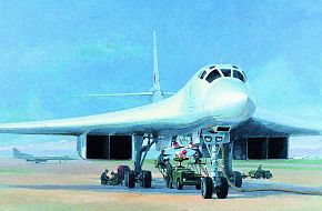 BlackJack Bomber Loading AS-16 Missiles - Military Weapons Art