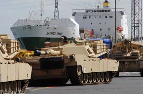 M1A1 Abrams Tank Arrival - Australian Army