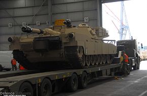 M1A1 Abrams Tank Arrival - Australian Army