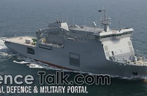 HMNZS Canterbury at Sea