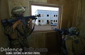 U.S. Marines in a Military Operation in Urban Terrain (MOUT)