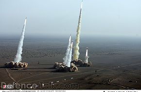 Iranian Missiles Fired during war games