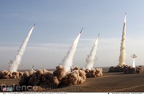 Iranian Missiles Fired during war games