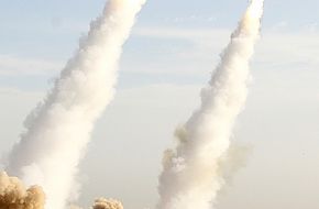 Iranian Missiles Fired during war games