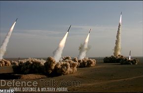 Iranian Missiles Fired during war games