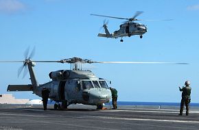 Flight Deck-USS Kitty Hawk (CV 63) Aircraft Carrier - US Navy