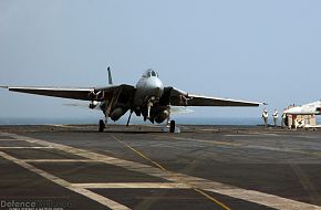 F-14D Tomcat lands on Aircraft carrier - Final Deployment