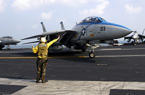 F-14D Tomcat - aboard the Nimitz-class aircraft carrier