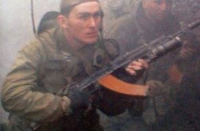 Russian Soldier and war in Chechnya