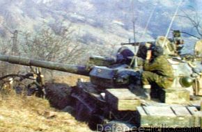 Russian Army Tank and war in Chechnya