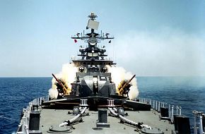 INS Mysore firing