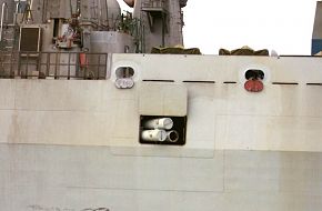 Yu-7(324mm) torpedo's triple launch tubes on 169 DDG