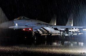Su-27 in the rain