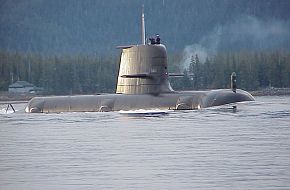 Collins class boat off Alaska