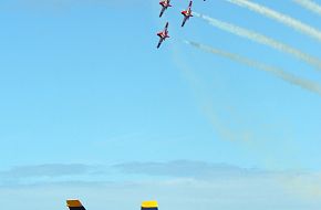 Snowbirds over the F/A-18 Hornet - US Navy