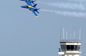 The Blue Angels fly in formation, US Navy