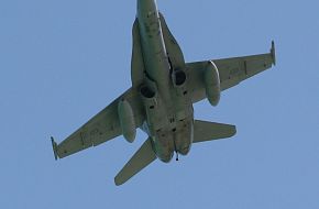 Australia Day 26/1/07 FA-18 flypast Port Phillip Bay Melbourne