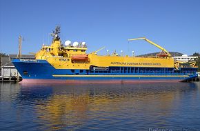 Australian Armed CustomsVessel Oceanic Viking in Hobart  March 2006