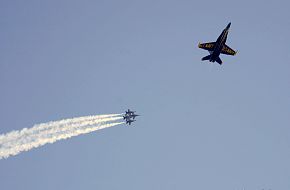 F-18 aerial maneuvers - Blue Angels, US Navy