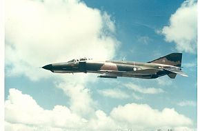 F-4E A69-7215 in flight.