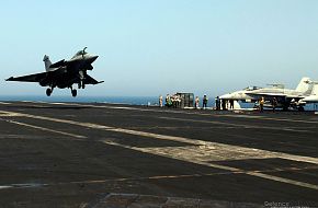 Rafale Fighter Aircraft on US Aircraft Carrier