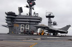 Rafale Fighter Aircraft on US Aircraft Carrier