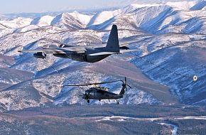 HC-130 refuels an HH-60G - Red Flag 2007, US Air Force