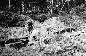 Swedish soldiers at the front - Finnish-Russian war