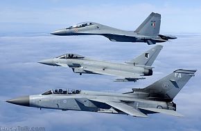 SU-30 MK1, RAF Eurofighter and Tornado F3