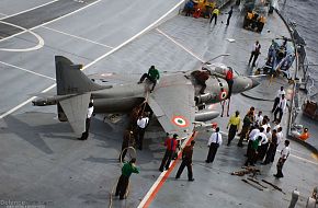 Indian Navy aircraft carrier INS Viraat - Malabar 07 Naval Exercise