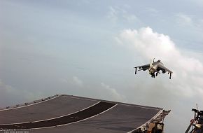 Sea Harrier takes off - Malabar 07 Naval Exercise