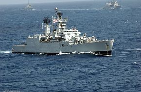 Indian Navy frigate - Malabar 07 Naval Exercise