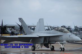 US Navy F/A-18F Super Hornet Fighter