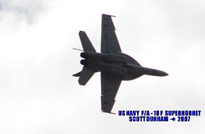 US Navy F/A-18F Super Hornet Fighter