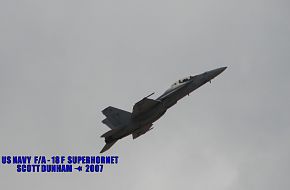 US Navy F/A-18F Super Hornet Fighter