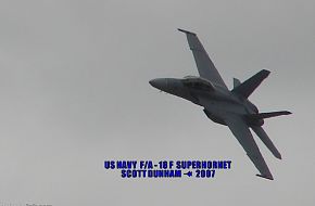 US Navy F/A-18F Super Hornet Fighter