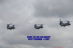 USMC CH-46E Sea Knight Helicopter MAGTF