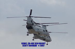 USMC CH-46E Sea Knight Helicopter MAGTF