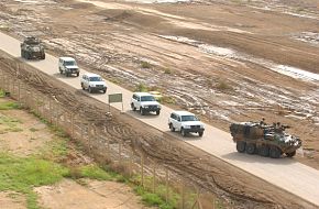 ASLAV vehicles on Convey Escort duties in Iraq