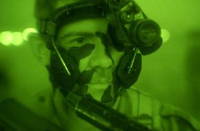 Australian Air Defence Guard (ADGIE) wearing NVG's