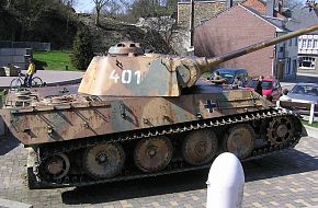 German tank " Panther mod.G" at Houffalize