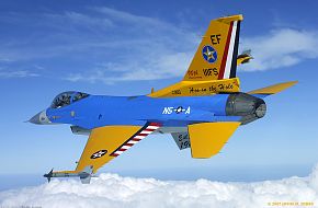 Colorful F-16 represents 90 years of history