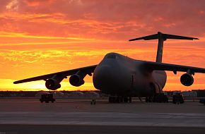 US Air Force (USAF) Lockheed C-5 Galaxy Transport Aircraft