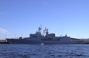 Anzac class frigates visiting Hobart