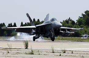 US Navy EA-18 G Growler Electronic Warfare Aircraft