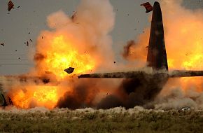 USAF C-130 Hercules Transport Aircraft Demolition